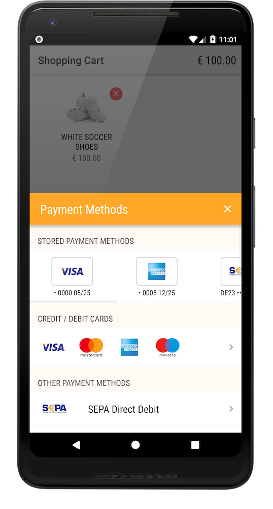 Stored payment methods
